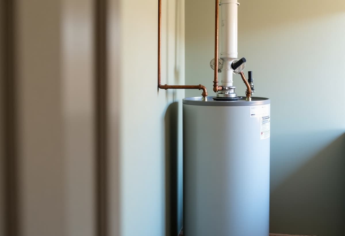 Expert technician performing tankless water heater maintenance in Rancho Cordova