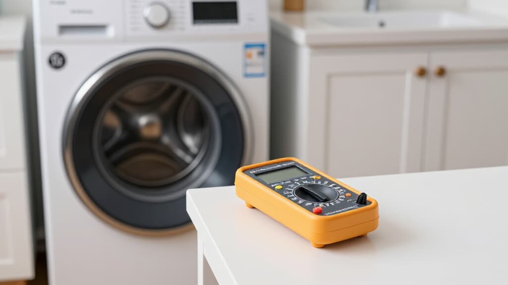 Expert washer repair technician diagnosing a washing machine in Dixon, CA