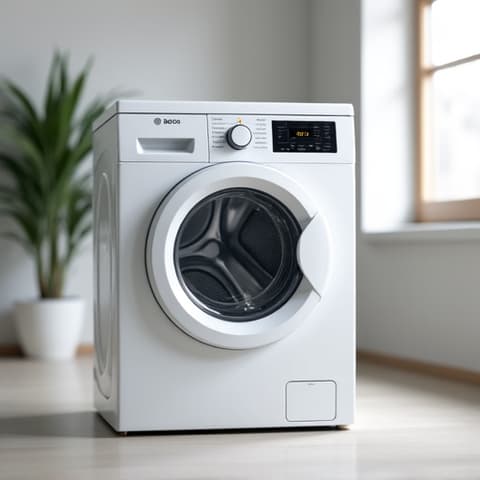 Bosch washer maintenance near Iron Point Rd, Folsom. A technician performing routine maintenance on a Bosch washing machine, ensuring optimal performance and longevity