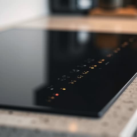 Technician installing a new control panel on a professional-grade cooktop in Sacramento