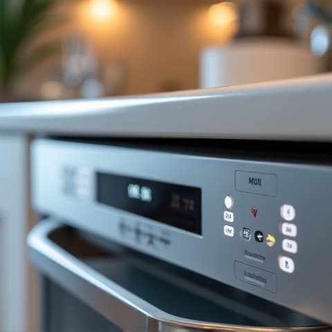 Fair Oaks technician diagnosing Miele dishwasher