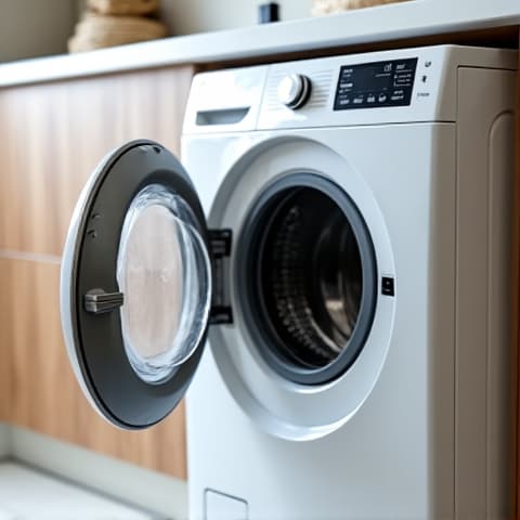 Front-Load Washer Fix in Rancho Cordova. Repair of a common front-load washer in a Sacramento area home.