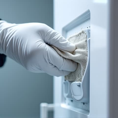 Maytag Refrigerator Evaporator Coil Cleaning in Fair Oaks. Cleaning the evaporator coils of a Maytag refrigerator to improve its cooling efficiency and extend its lifespan.