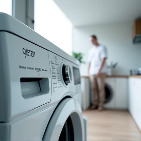 Skilled technician performing an electric dryer repair in a home near Mather Field, Rancho Cordova, ensuring efficient clothes drying.