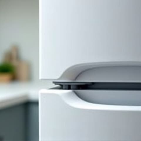 Closeup of a refrigerator door seal being replaced by a technician in a Citrus Heights residence, ensuring optimal efficiency, service provided near Greenback Lane