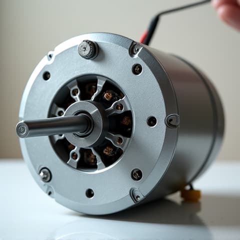 Replacing dryer motor in Roseville residential appliance service. A skilled technician replacing a faulty dryer motor in a Roseville residential setting, showcasing careful and precise work.