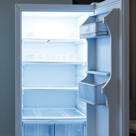 Residential freezer compressor replacement in Elk Grove, skilled technician installing new parts for a household unit. Focus on efficient and long-lasting repairs.