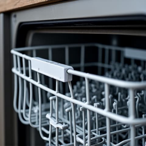 Sub-Zero Dishwasher Leak Repair in Anatolia, Rancho Cordova. Focused technician addressing a leak issue on a high-end Sub-Zero dishwasher.