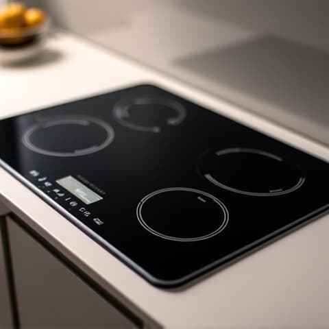 Thermador induction cooktop, restored to perfect working order in a modern Granite Bay kitchen, ready for gourmet cooking.