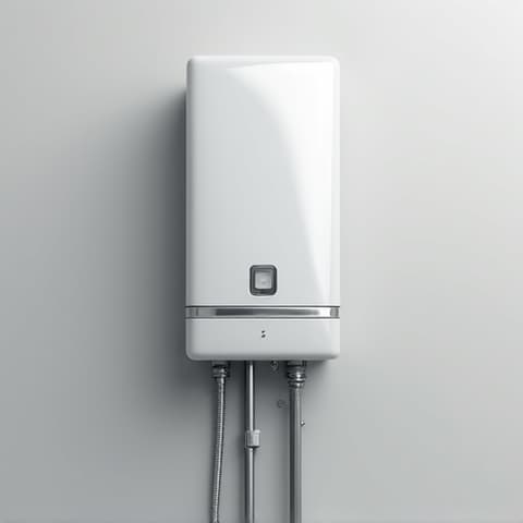 Traditional water heater repair for a family in Laguna Creek, Elk Grove. Technician inspecting a gas water heater, ensuring safety and functionality