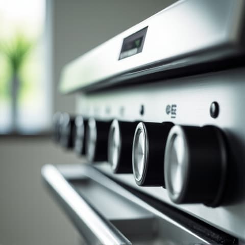 Viking 7 Series Range Service Folsom. Professional technician performing maintenance on a Viking 7 Series gas range in a Folsom home.