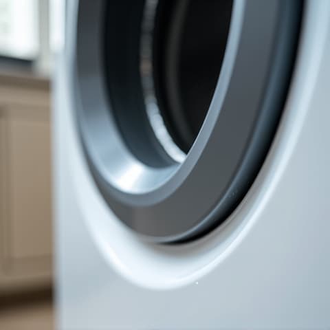 Washer door seal replacement at a Citrus Heights home, preventing leaks and ensuring hygienic washing conditions. Close-up of the professional repair process.