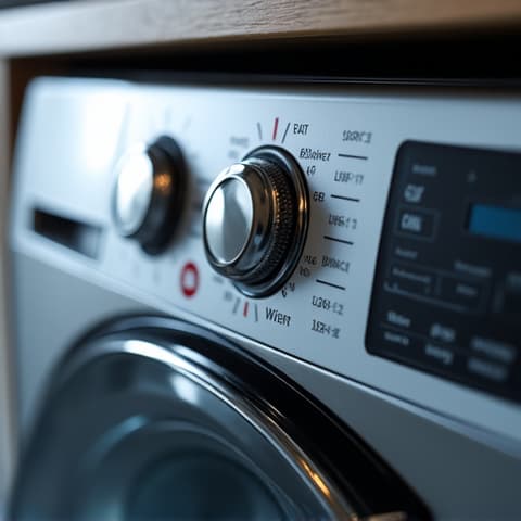 Whirlpool washer parts replacement in Broadstone, Folsom. Close-up of a technician replacing a part in a Whirlpool washer, showcasing precision and use of genuine parts