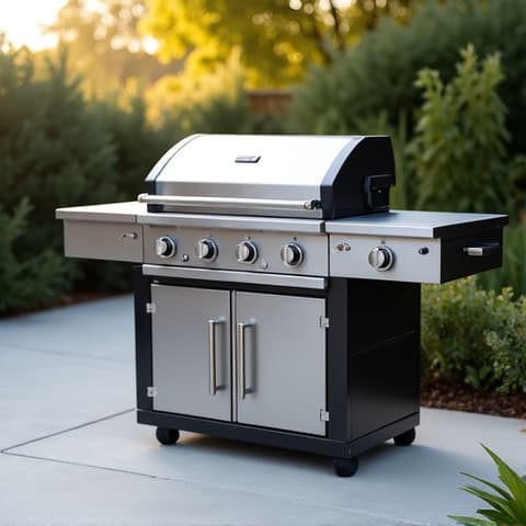 Wolf outdoor grill repair in West Sacramento backyard