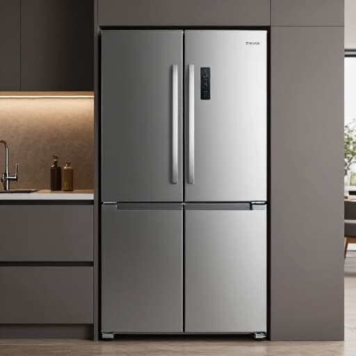 Professional appliance technician repairing a fridge in Dixon, CA. Skilled technician working on a modern refrigerator, highlighting reliable and fast service in the Sacramento area.