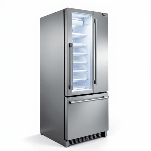 Appliance repair specialist performing diagnostic on Sub-Zero refrigerator in Natomas home