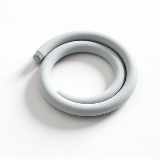 Close-up of a damaged dishwasher door gasket with mineral buildup