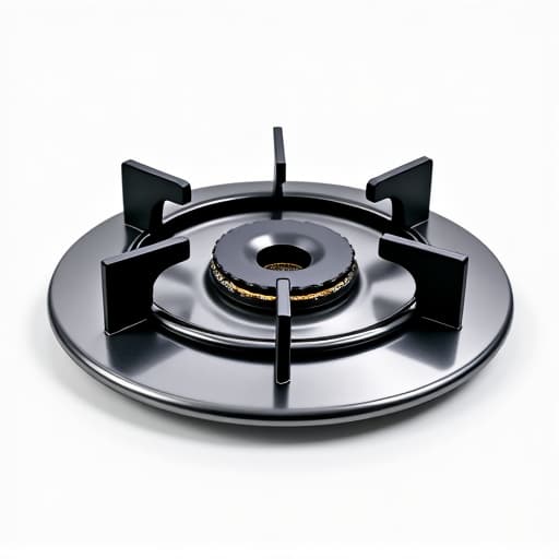 Technician meticulously inspecting a high-end Viking range in a modern kitchen