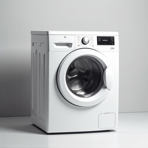 Technician inspecting an LG front-load washer for repair in Citrus Heights