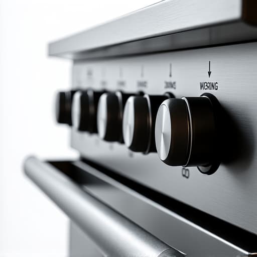 Luxury oven and range repair specialist calibrating a Wolf range in Fair Oaks, CA