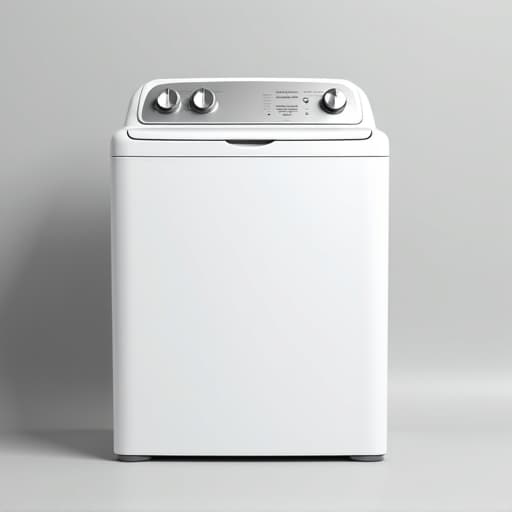 Sacramento washer repair technician inspecting a high-efficiency front-load washing machine for leaks and drainage issues near a residential home in Sacramento.