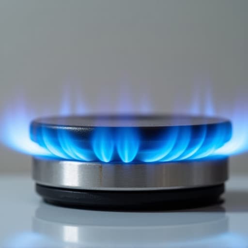 Technician inspecting a water heater pilot light