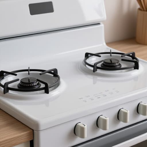Emergency stove repair in Sacramento. A technician fixing a modern electric stove in a kitchen.
