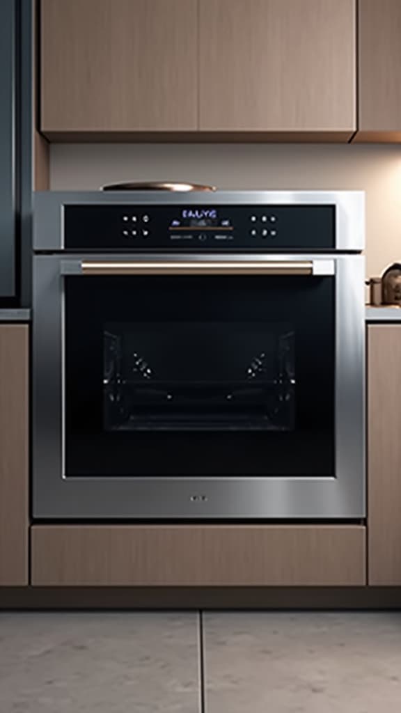 technician repairing a high-end oven