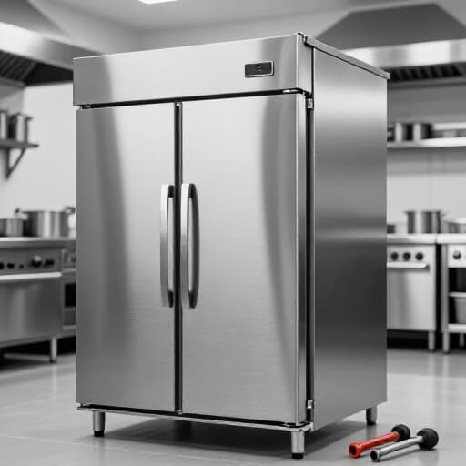 Commercial appliance repair in Sacramento. Expert technicians repairing commercial-grade appliances in a professional setting for Sacramento businesses.