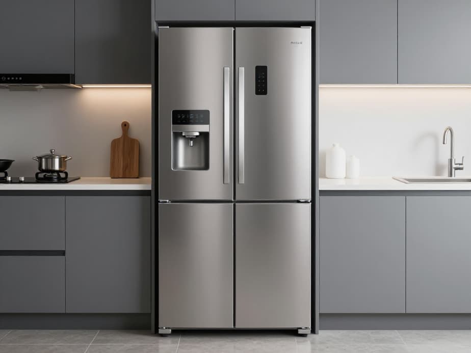 Emergency refrigerator repair technician assisting a homeowner in Dixon. A skilled Luxury Appliances Repairs technician quickly responding to a refrigerator breakdown in a Dixon, CA kitchen, offering fast and efficient service.