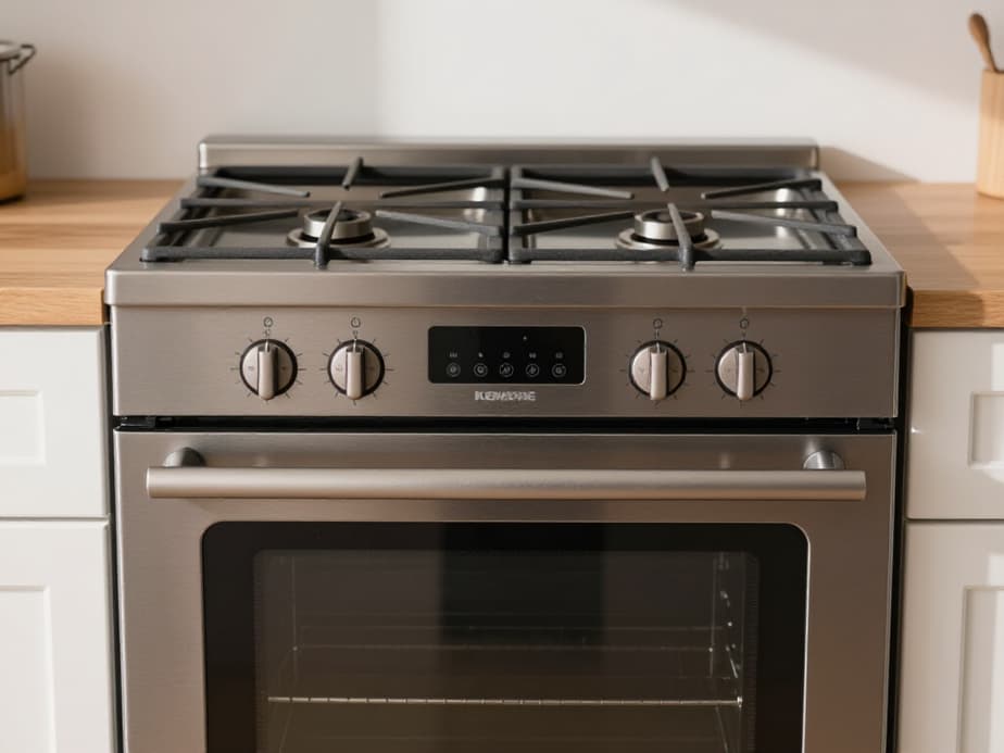 expert technician servicing Kenmore oven in Dixon home