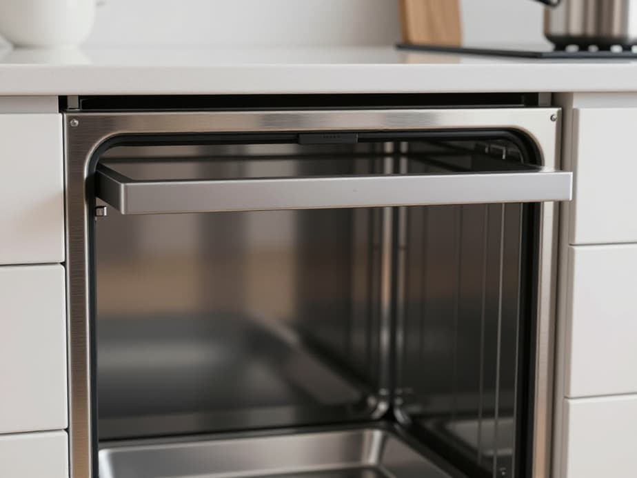 Professional dishwasher repair service in Dixon, CA. Technician working on an integrated dishwasher.