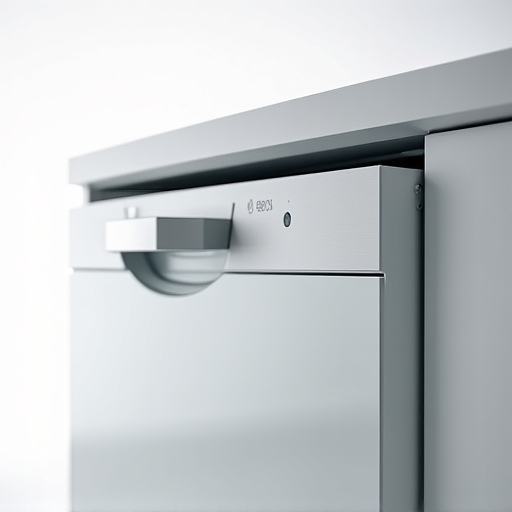 Technician performing diagnostics on a Bosch dishwasher in Sacramento