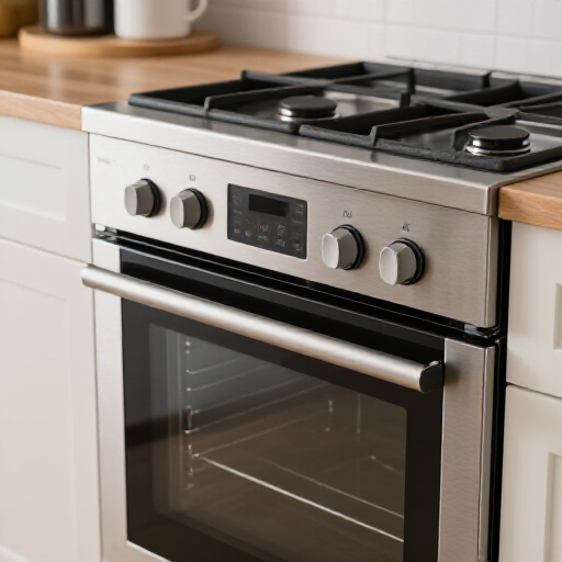 Certified technician repairing a Kenmore oven in a Dixon home. Skilled professional working on a gas oven, ensuring proper function and adherence to safety standards.