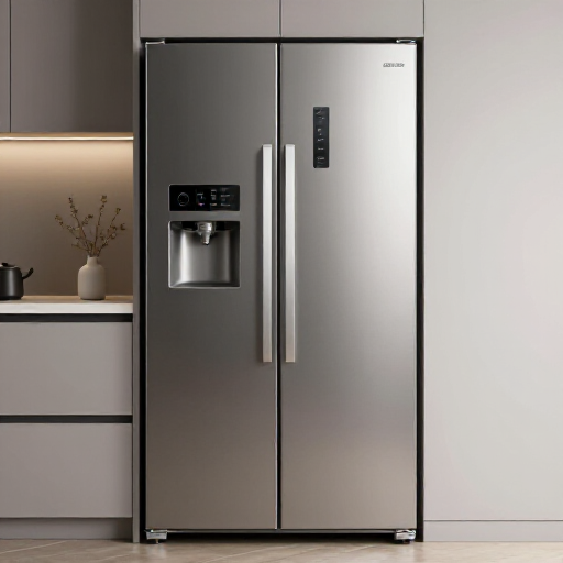 Dixon refrigerator repair technician inspecting an appliance. Expert technician examining a luxury refrigerator to diagnose issues, ensuring professional service in Dixon, CA.