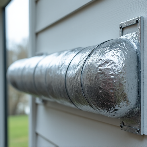 A 'before' picture of a heavily clogged dryer duct, illustrating the thick layers of lint that pose a severe fire hazard. This image emphasizes the critical aspect of professional dryer vent cleaning for residential fire prevention and safety.