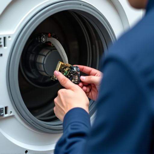 Elk Grove Dryer Heating Element Replacement at a home in 95757. Detailed image showing a technician replacing a faulty heating element in a residential dryer, ensuring proper functioning and safety for the homeowner.