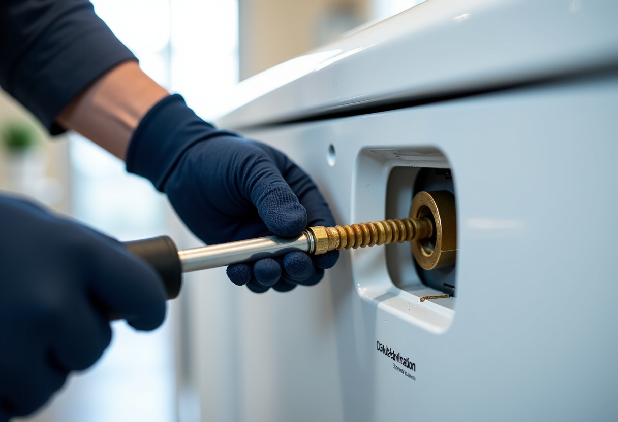 technician repairing gas dryer in Citrus Heights