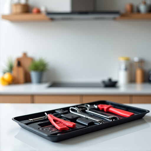 Gas oven repair in El Dorado Hills, California. Skilled technician performing repair work on a gas oven, focusing on safety and efficiency in a residential kitchen.