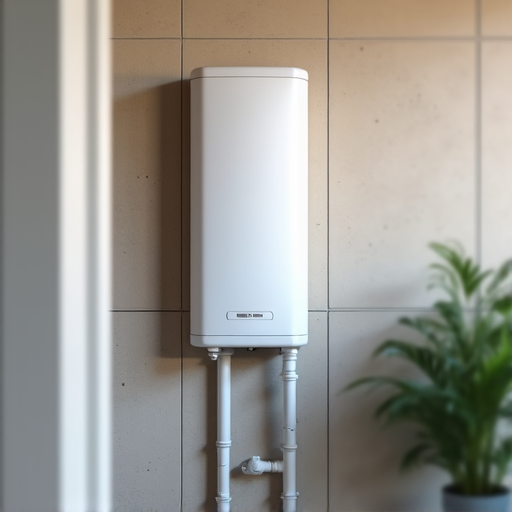 Alex Johnson, a smiling male plumbing specialist, wearing a blue uniform in a client's kitchen, holding a wrench, ready to perform water heater repair in Rancho Cordova, CA.