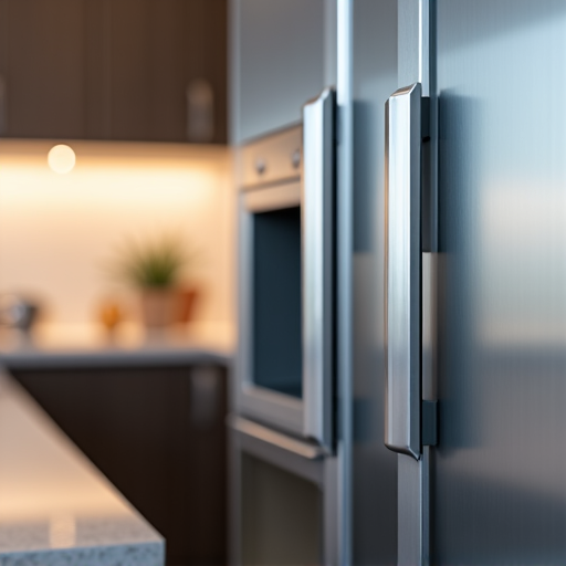 A close-up of a rebuilt refrigerator door hinge, demonstrating precise repair work on a common wear-and-tear issue. Detailed repair of a freezer. A broken or damaged part of the refrigerator