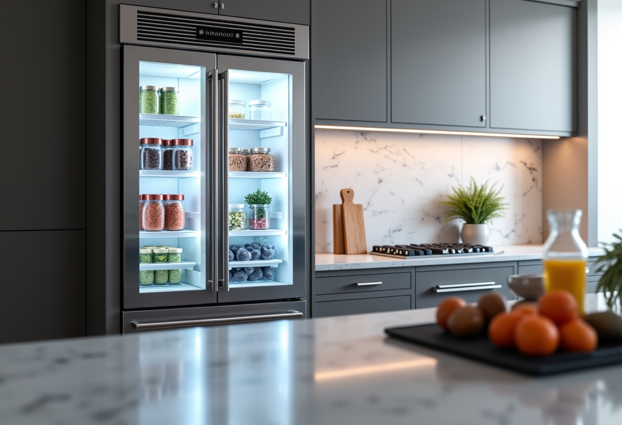 Refrigerator repair technician working quickly to prevent food loss in Roseville home