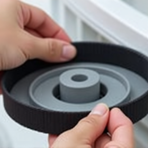 Sacramento Dryer Repair Natomas Belt Replacement. Technician replacing a worn belt on a dryer in Natomas, ensuring smooth operation and quiet performance after repair