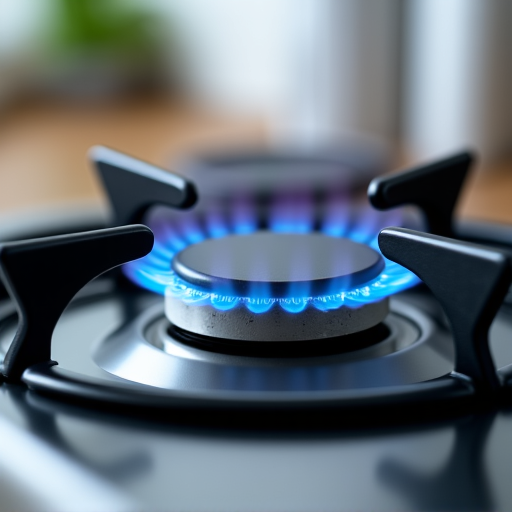 Viking cooktop burner service in Roseville. Detailed service on a Viking cooktop burner, including thorough cleaning and calibration for optimal performance.