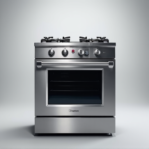 Appliance repair technician calibrating a Viking range in a Carmichael home