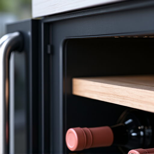 Viking wine cooler temperature calibration. Technician meticulously calibrating the temperature control of a Viking wine cooler, showcasing precision and care for luxury appliances in Sacramento.