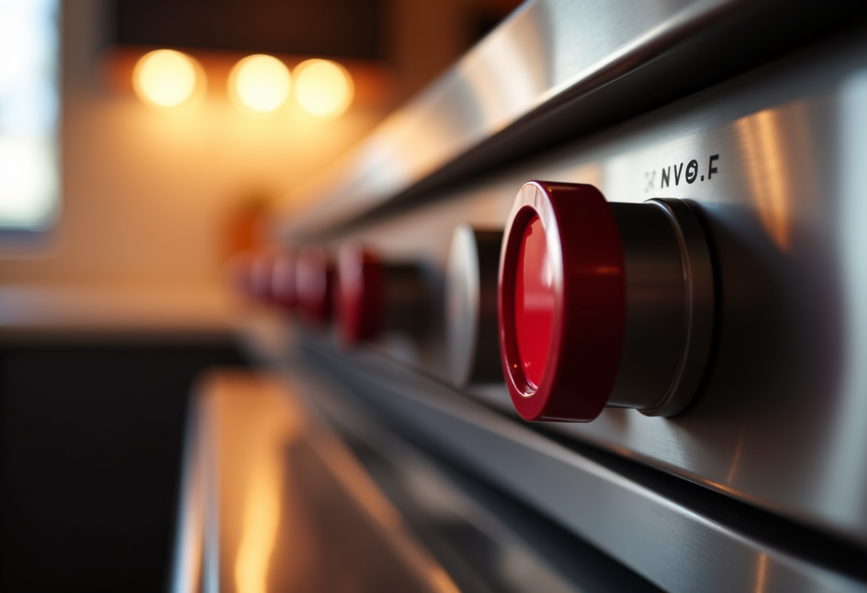 Wolf Appliance Repair technician working on a range in luxury kitchen Sacramento